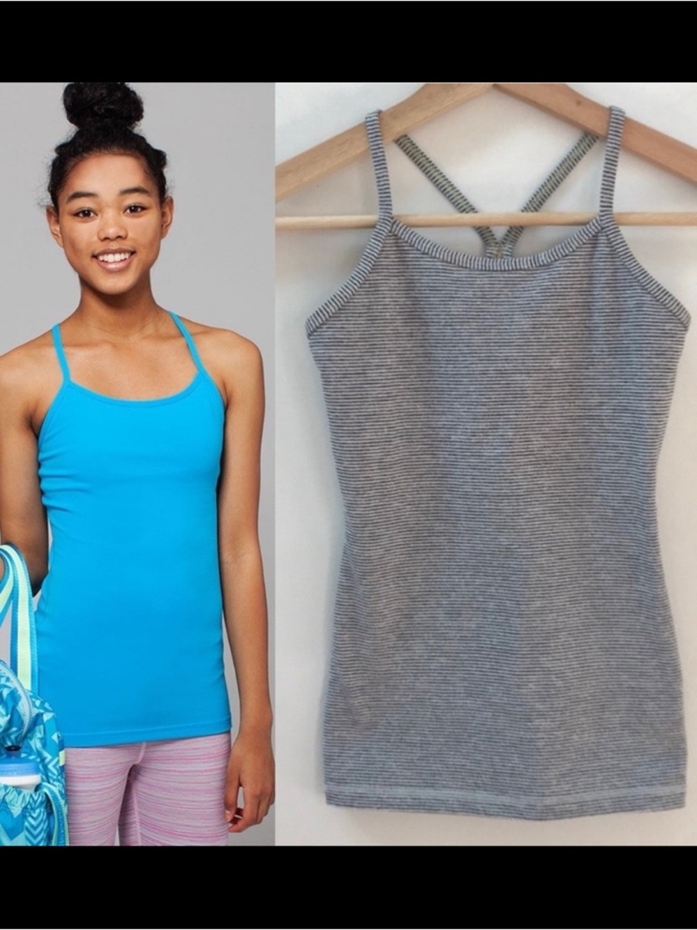 Ivivva by Lululemon Striped Tumblin’ Tank